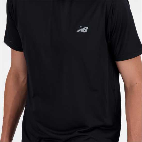 Мъжко Горнище За Бягане New Balance Balance Se Running Top Mens Black Мъжки тениски и фланелки
