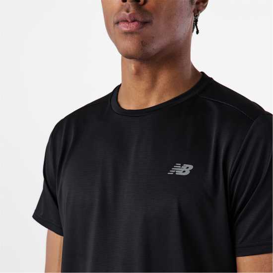 Мъжко Горнище За Бягане New Balance Balance Se Running Top Mens Black Мъжки тениски и фланелки