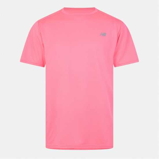 Мъжко Горнище За Бягане New Balance Balance Se Running Top Mens Neon Pink Мъжки тениски и фланелки