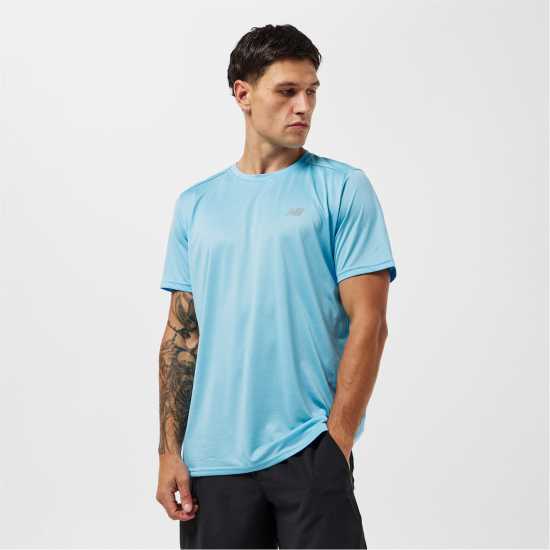 Мъжко Горнище За Бягане New Balance Balance Se Running Top Mens Sky Blue Мъжки тениски и фланелки