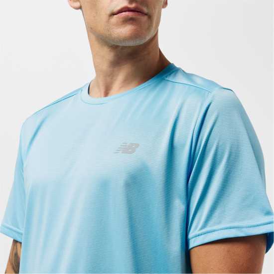 Мъжко Горнище За Бягане New Balance Balance Se Running Top Mens Sky Blue Мъжки тениски и фланелки