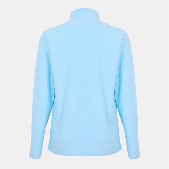 New Balance Men's Space Dye Quarter-Zip Long-Sleeve Performance Gym Top Небесно синьо 