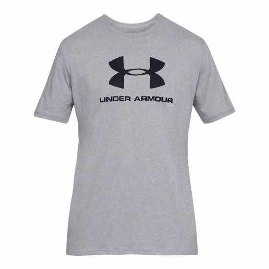 Sale Мъжка Тениска Under Armour Sportstyle T Shirt Mens Grey Мъжки ризи