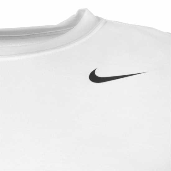 Nike Спортно Горнище Три Четвърти Superset Short Sleeve Training Top Mens White Мъжко облекло за едри хора