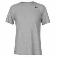 Nike Спортно Горнище Три Четвърти Superset Short Sleeve Training Top Mens Charcoal Мъжко облекло за едри хора