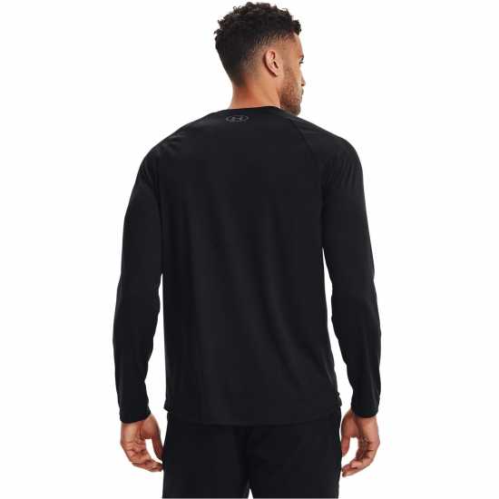 Under Armour Мъжка Риза Tech 2.0 Long Sleeve T-Shirt Mens Черно Мъжки тениски и фланелки
