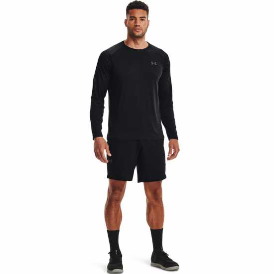 Under Armour Мъжка Риза Tech 2.0 Long Sleeve T-Shirt Mens Черно Мъжки тениски и фланелки