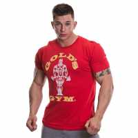 Golds Gym Мъжка Риза Muscle Joe T-Shirt Mens Red Мъжки ризи