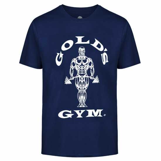 Golds Gym Мъжка Риза Muscle Joe T-Shirt Mens Navy Мъжки ризи