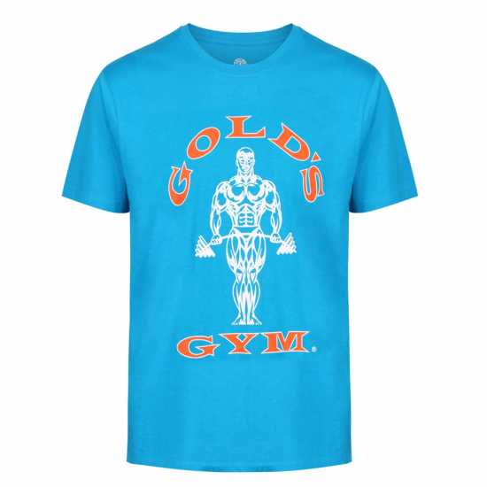 Golds Gym Мъжка Риза Muscle Joe T-Shirt Mens Turq Мъжки ризи