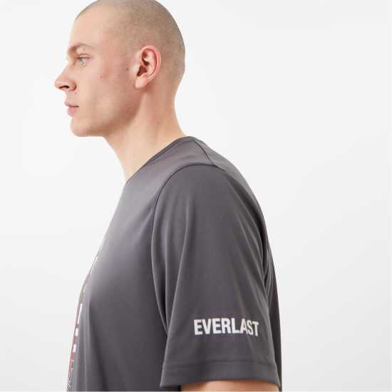 Everlast Logo Vent Tee Shark Grey Мъжки ризи