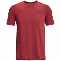 Under Armour Мъжка Тениска Rush Geosport T Shirt Mens Red Мъжки ризи