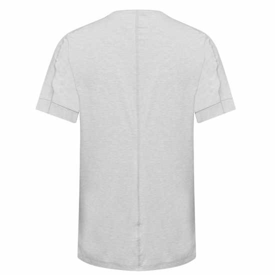 Nike Мъжка Тениска Short Sleeve Active Dry T Shirt Mens Grey/White - Мъжко облекло за едри хора