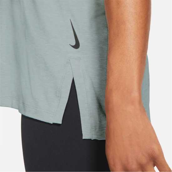 Nike Мъжка Тениска Short Sleeve Active Dry T Shirt Mens Grey/White - Мъжко облекло за едри хора