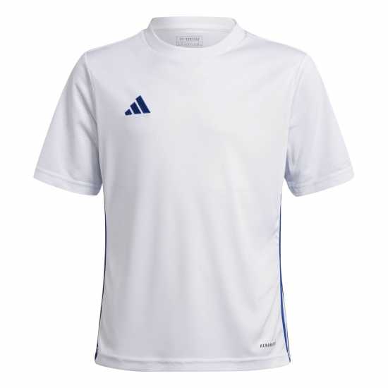 Детски тениски и фланелки Adidas Tabela 23 Jersey Juniors Бяло/Кралско синьо Adidas Tabela 23 Jersey Juniors Бяло/Кралско синьо Детски тениски и фланелки