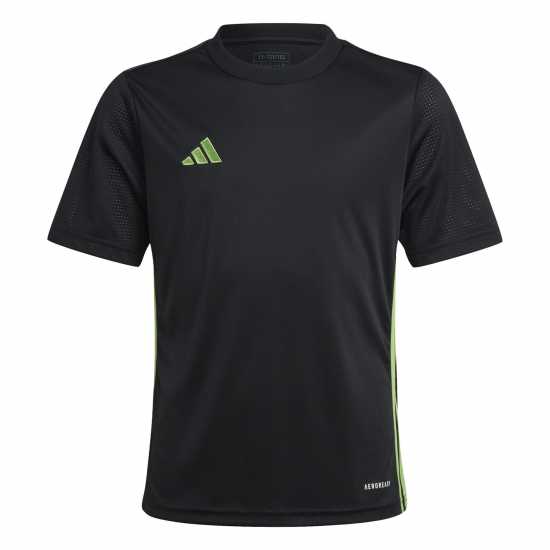 Детски тениски и фланелки Adidas Tabela 23 Jersey Juniors Черно/ Лайм Adidas Tabela 23 Jersey Juniors Черно/ Лайм Детски тениски и фланелки