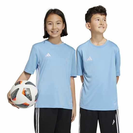 Детски тениски и фланелки Adidas Tabela 23 Jersey Juniors Lght Blue/Wht Adidas Tabela 23 Jersey Juniors Lght Blue/Wht Детски тениски и фланелки