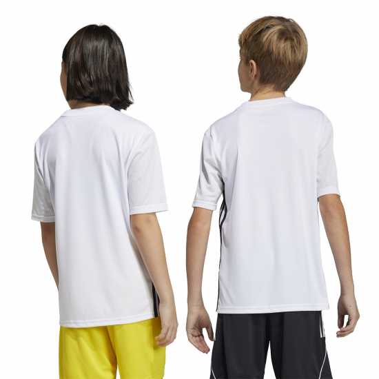 Детски тениски и фланелки Adidas Tabela 23 Jersey Juniors White/Black Adidas Tabela 23 Jersey Juniors White/Black Детски тениски и фланелки