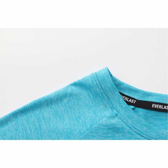 Everlast Flex T-Shirts Mens Cyan Blue Мъжки тениски и фланелки