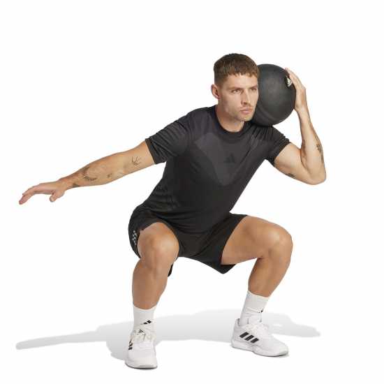 Мъжки тениски и фланелки Adidas Gym+ Seamless Tee Mens Черно/Сиво Adidas Gym+ Seamless Tee Mens Черно/Сиво Мъжки тениски и фланелки