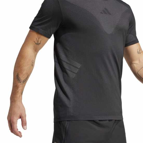 Мъжки тениски и фланелки Adidas Gym+ Seamless Tee Mens Черно/Сиво Adidas Gym+ Seamless Tee Mens Черно/Сиво Мъжки тениски и фланелки