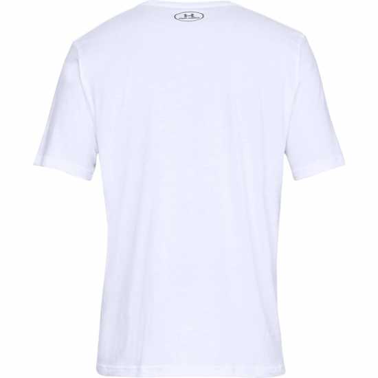 Under Armour Мъжка Тениска Team Wordmark Short Sleeve T Shirt Mens White Мъжко облекло за едри хора
