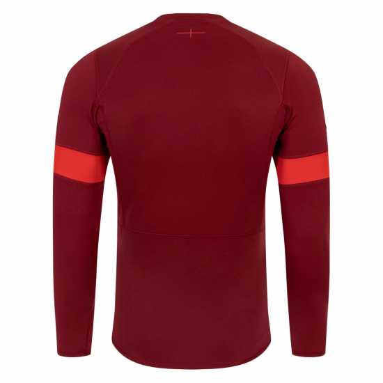 Umbro England Long Sleeve Training Shirt 2023 Mens Тиб Червено/Ален Мъжко облекло за едри хора