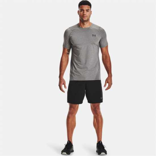 Мъжки тениски и фланелки Under Armour Heatgear® Fitted Short Sleeve Mens Угарно черно Under Armour Heatgear® Fitted Short Sleeve Mens Угарно черно Мъжки тениски и фланелки