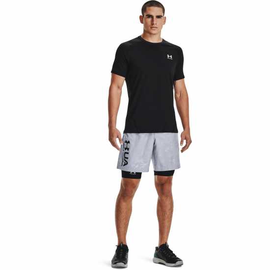 Under Armour Heatgear® Fitted Short Sleeve Mens Черно 