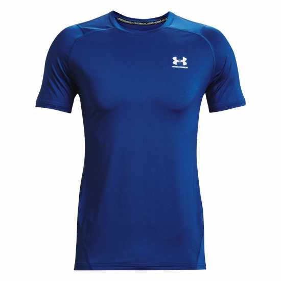 Under Armour Heatgear® Fitted Short Sleeve Mens Tech Blue Мъжки тениски и фланелки