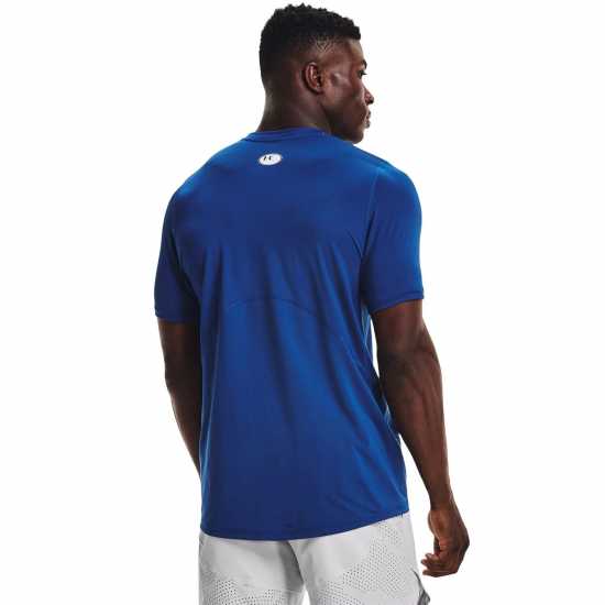 Under Armour Heatgear® Fitted Short Sleeve Mens Tech Blue Мъжки тениски и фланелки