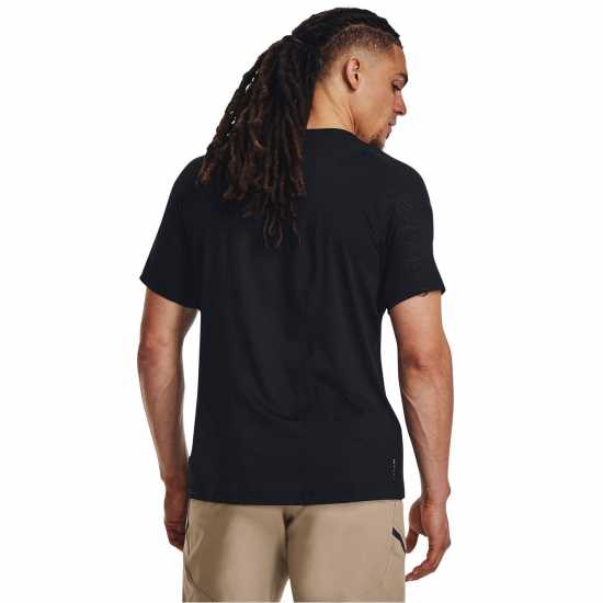 Under Armour Мъжка Тениска Къс Ръкав Rush Short Sleeve Top Mens Black Мъжки ризи