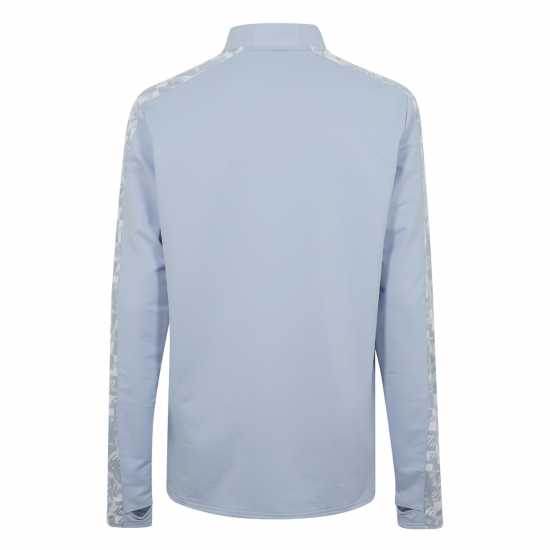 Umbro Prm Half Zp Top Sn99 Zen Blue/White Мъжко облекло за едри хора