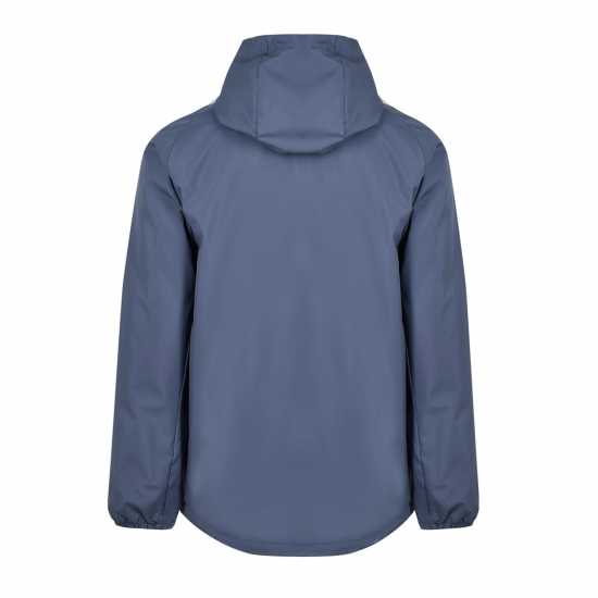 Umbro Shower Jacket Gris/Blue/White Мъжко облекло за едри хора