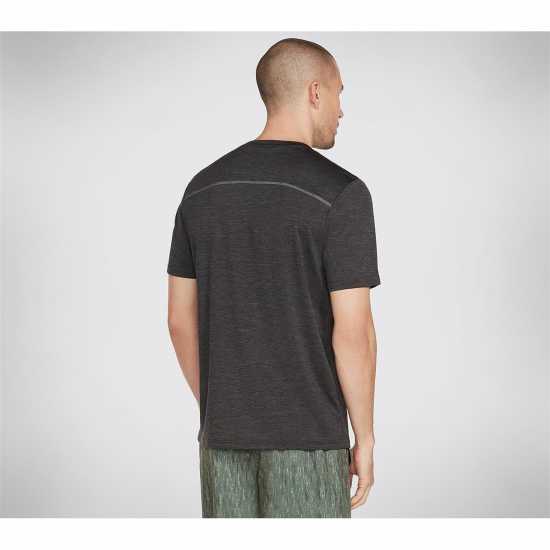 Skechers Мъжка Тениска On The Road T Shirt Mens Black Мъжки ризи