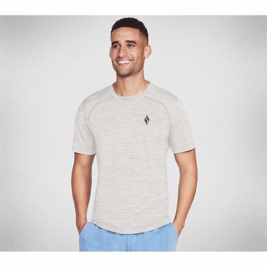 Skechers Мъжка Тениска On The Road T Shirt Mens Light Grey - Мъжки ризи
