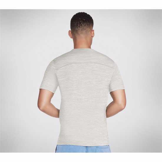 Skechers Мъжка Тениска On The Road T Shirt Mens Light Grey Мъжки ризи