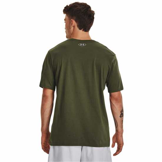 Under Armour Short Sleeve T-Shirt Green Мъжко облекло за едри хора