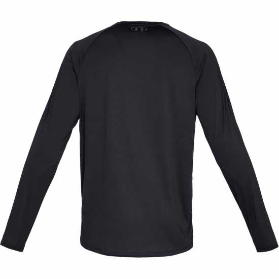 Under Armour Мъжка Блуза Tech 2.0 Long Sleeve T Shirt Mens Black Мъжко облекло за едри хора