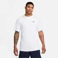 Nike Dri-FIT UV Hyverse Men's Short-Sleeve Fitness Top White Мъжки ризи