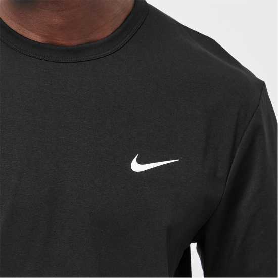 Nike Dri-FIT UV Hyverse Men's Short-Sleeve Fitness Top Черно Nike Dri-FIT UV Hyverse Men's Short-Sleeve Fitness Top Черно