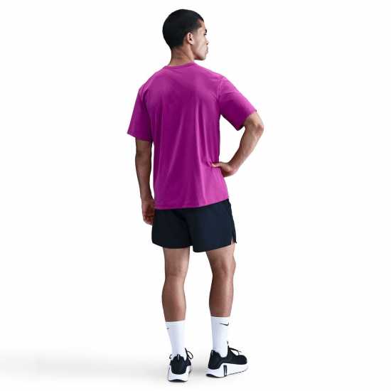 Nike Dri-Fit Uv Hyverse Men's Short-Sleeve Fitness Top Vivid Purple Nike Dri-Fit Uv Hyverse Men's Short-Sleeve Fitness Top Vivid Purple