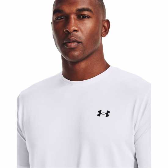 Under Armour Мъжка Тениска Training Vent T Shirt Mens White Мъжко облекло за едри хора