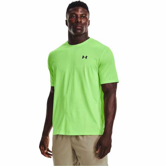 Under Armour Мъжка Тениска Training Vent T Shirt Mens Green - Мъжко облекло за едри хора