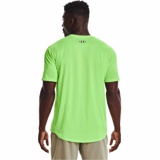Under Armour Мъжка Тениска Training Vent T Shirt Mens Green Мъжко облекло за едри хора