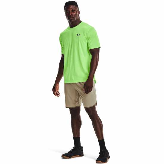 Under Armour Мъжка Тениска Training Vent T Shirt Mens Green Мъжко облекло за едри хора
