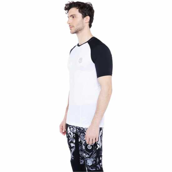Hydrogen Second Skin Top Mens White 001 Мъжки дрехи за фитнес