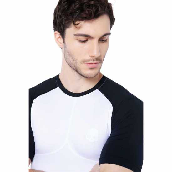 Hydrogen Second Skin Top Mens White 001 Мъжки дрехи за фитнес