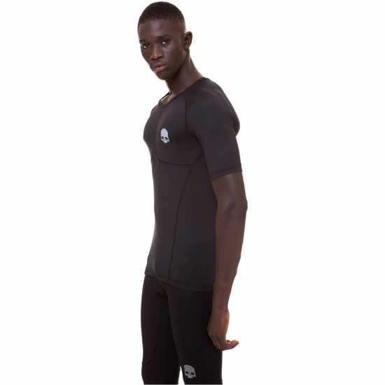 Hydrogen Second Skin Top Mens Black 007 Мъжки дрехи за фитнес