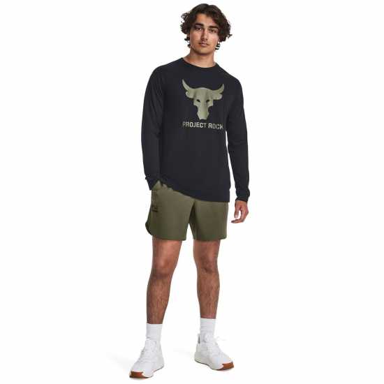 Under Armour Мъжка Риза Armour Pr Brahma Long Sleeve T-Shirt Mens Black Мъжки тениски и фланелки